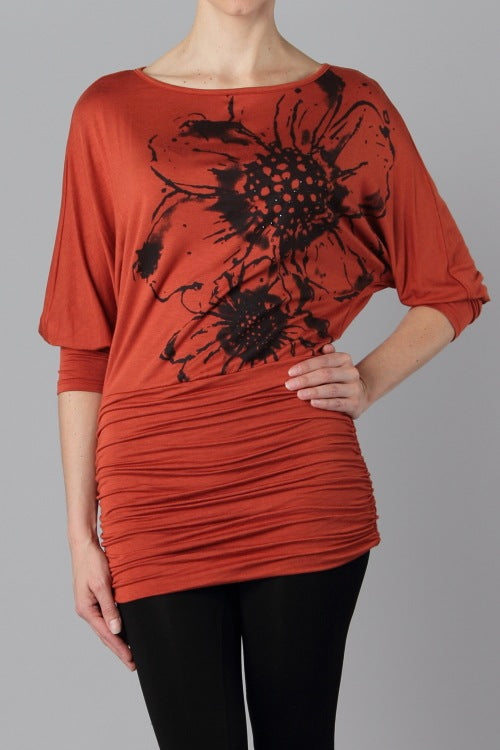 Short Sleeve Floral Print